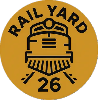 Historic Railyard 26 liquor store inside a restored train depot in Oshkosh Nebraska